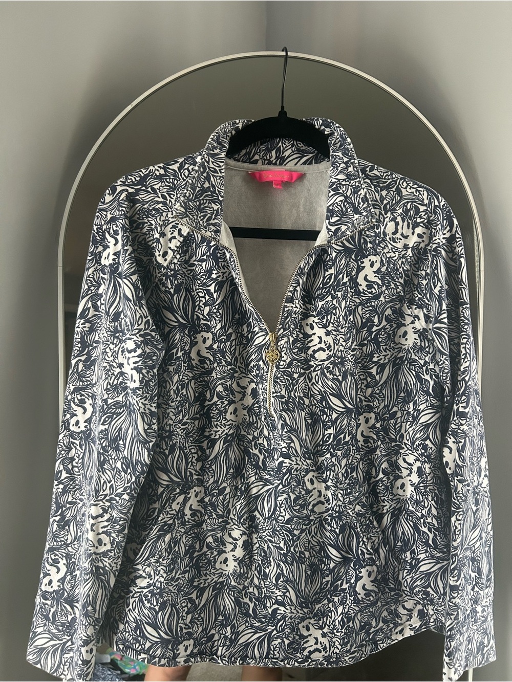 Lilly Pulitzer Geanna G’Day Mate Koala Print Half-Zip Pullover